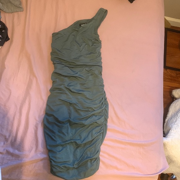 Express | Ribbed one shoulder Dress - Picture 3 of 5